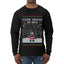 Goopin' Through The Snow Gamer Santa, Ugly Christmas Sweater Unisex Mens Long Sleeve Shirt