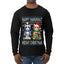 Happy Hanukkat Meowy Christmas, Ugly Christmas Sweater Unisex Mens Long Sleeve Shirt