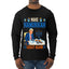 Make Hanukkah Great Again, Ugly Christmas Sweater Unisex Mens Long Sleeve Shirt