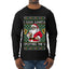 I Saw Santa Splitting The G, Ugly Christmas Sweater Unisex Mens Long Sleeve Shirt