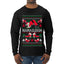 Namasleigh, Namaste Yoga Santa Claus, Ugly Christmas Sweater Unisex Mens Long Sleeve Shirt