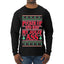Pucker Up And Kiss My Jolly Ass, Ugly Christmas Sweater Unisex Mens Long Sleeve Shirt