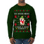Good News I Saw a Dog Today Funny Ugly Christmas Sweater Mens Long Sleeve Shirt