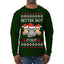 Better Not Pout, Cute Sad Santa Cats | Funny Ugly Christmas Sweater Mens Long Sleeve Shirt