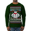 Frosty the Swoleman Funny Workout Lifting Snowman MovieUgly Christmas Sweater Mens Long Sleeve Shirt
