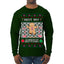 Not My Gumdrop Buttons Funny Classic Movie Quote Ugly Christmas Sweater Mens Long Sleeve Shirt