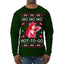 Ho Ho Ho Hot to Go, Viral Midwest Princess Song Dance Pop Star Concert Tour Merch Ugly Christmas Sweater Mens Long Sleeve Shirt
