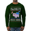 All I Want for Christmas is Moo Deng Cute Pygmy Hippo Ugly Christmas Sweater Mens Long Sleeve Shirt