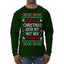 First Christmas With My Hot New Fiance Classic Newlywed Ugly Christmas Sweater Mens Long Sleeve Shirt