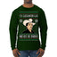 Ya Llegaron Las Nieves De Enero Chalino January Snow Ugly Christmas Sweater Mens Long Sleeve Shirt
