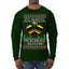 It's Always Pickleball Season Funny Pickle Ball Sports Fan Ugly Christmas Sweater Mens Long Sleeve Shirt