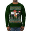 Donald Trump Merry Christmas Merica's Full Garbage Truck Ugly Christmas Sweater Mens Long Sleeve Shirt