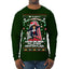 Not Christmas Until Hans Gruber Falls From Nakatomi Ugly Christmas Sweater Mens Long Sleeve Shirt