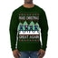 Make Christmas Great Again Shimmy Dance USA President Ugly Christmas Sweater Mens Long Sleeve Shirt