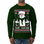 We Won Funny 45 47 President Trump Shot USA Glasses Ugly Christmas Sweater Mens Long Sleeve Shirt