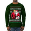 Santa's Favorite President Red Suit Trump Ugly Christmas Sweater Mens Long Sleeve Shirt