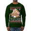 The Only House I Can Afford Funny Millennial Meme Ugly Christmas Sweater Mens Long Sleeve Shirt