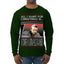 All I Want for Christmas Is 55 Burgers 55 Fries 55 Tacos 55 Pies, Funny Viral I Think Tim TV Show Gen Z Alpha Brainrot Meme Ugly Christmas Sweater Mens Long Sleeve Shirt