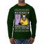 Holiday Armadillo Part Jewish TV Show Ugly Christmas Sweater Mens Long Sleeve Shirt