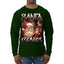 Santa Claus Bootleg Rap Music Style Ugly Christmas Sweater Mens Long Sleeve Shirt