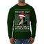 This Is My Ugly Sweater Funny Santa Kamala Harris Ugly Christmas Sweater Mens Long Sleeve Shirt