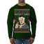 Watch It Santa Funny Paulie Italian Mafia TV Show Ugly Christmas Sweater Mens Long Sleeve Shirt