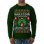 Nakatomi Corporation Christmas Party 1988 Plaza Logo, Classic Die Hard McClane 80s Xmas Movie Quote Ugly Christmas Sweater Mens Long Sleeve Shirt