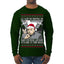 All I Want for Christmas are Sharks With Frickin Laser Beams Attached to their Heads Funny 90s 00s Comedy Movie Ugly Christmas Sweater Mens Long Sleeve Shirt