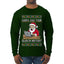 Santa Saw Your Search History, Funny Internet Humor, Ugly Christmas Sweater Mens Long Sleeve Shirt