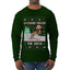 Dachshund Through The Snow, Cute Dog Christmas Sweater, Ugly Christmas Sweater Mens Long Sleeve Shirt