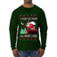 I Could Go Down All Night Long, Ugly Christmas Sweater Mens Long Sleeve Shirt