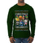Christmas Brainrot, Ugly Christmas Sweater Mens Long Sleeve Shirt