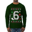 Christmas 6 Meme, Ugly Christmas Sweater Unisex Mens Long Sleeve Shirt