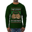 He Loves my Chestnuts, Ugly Christmas Sweater Unisex Mens Long Sleeve Shirt