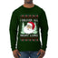 I Deliver All Night Long, Ugly Christmas Sweater Unisex Mens Long Sleeve Shirt