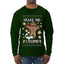 Make Me Crumb, Ugly Christmas Sweater Unisex Mens Long Sleeve Shirt
