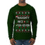 Naughty Nice 6 7 Checklist, Ugly Christmas Sweater Unisex Mens Long Sleeve Shirt