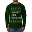 Naughty Nice 6 7 Checklist, Ugly Christmas Sweater Unisex Mens Long Sleeve Shirt