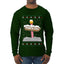 North Pole, Ugly Christmas Sweater Unisex Mens Long Sleeve Shirt