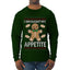 I Brought My Appetitie, Ugly Christmas Sweater Unisex Mens Long Sleeve Shirt
