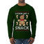 Lookin Like A Snack, Ugly Christmas Sweater Unisex Mens Long Sleeve Shirt