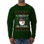 Snow Blower, Ugly Christmas Sweater Unisex Mens Long Sleeve Shirt