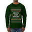 Merry And Bright, Ugly Christmas Sweater Unisex Mens Long Sleeve Shirt