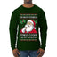 I'm Into Fitness Cookie In My Mouth Santa, Ugly Christmas Sweater Unisex Mens Long Sleeve Shirt