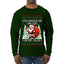 You Should See The Size Of My Sack Naughty Santa, Ugly Christmas Sweater Unisex Mens Long Sleeve Shirt