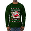 Milk And Cookie Time, Ugly Christmas Sweater Unisex Mens Long Sleeve Shirt