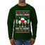 Jingle Bells, Zinfandel Pass The Cabernet Wine Drinker, Ugly Christmas Sweater Unisex Mens Long Sleeve Shirt