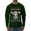 Look At Me Being All Festive And Shit, Ugly Christmas Sweater Unisex Mens Long Sleeve Shirt