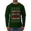 Due To Tariffs This Is My Ugly Christmas Sweater, Ugly Christmas Sweater Unisex Mens Long Sleeve Shirt