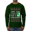 Oh... This Calls for A Spreadsheet, Ugly Christmas Sweater Unisex Mens Long Sleeve Shirt
